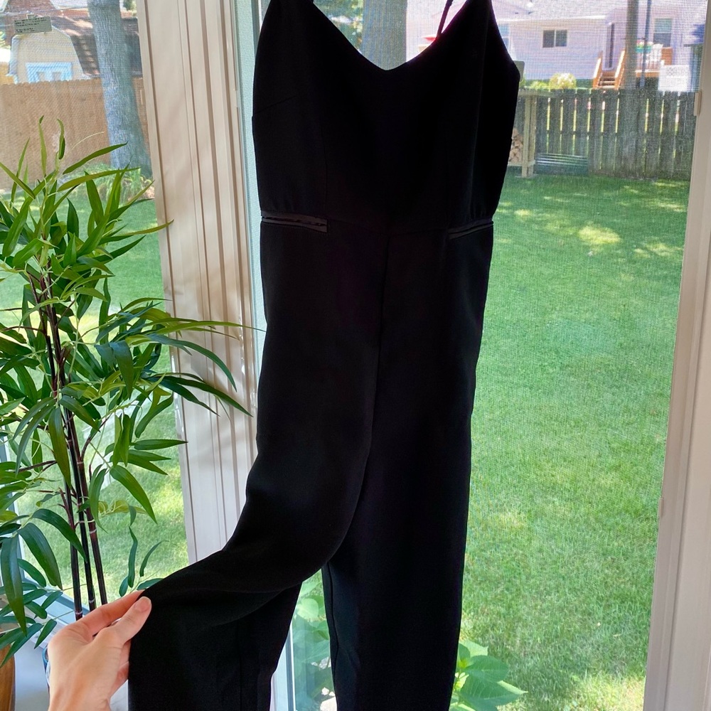 Maeve Anthropologie: Black Wide Leg Jumpsuit with Pockets  |  NWT  |  0